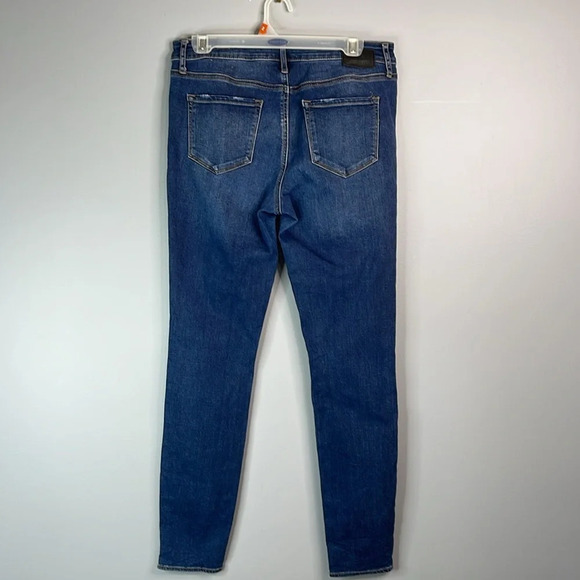 AOS Articles Of Society Sharon Skinny Jeans Nevada Blue Dark Wash Distressed 28 - Picture 6 of 12